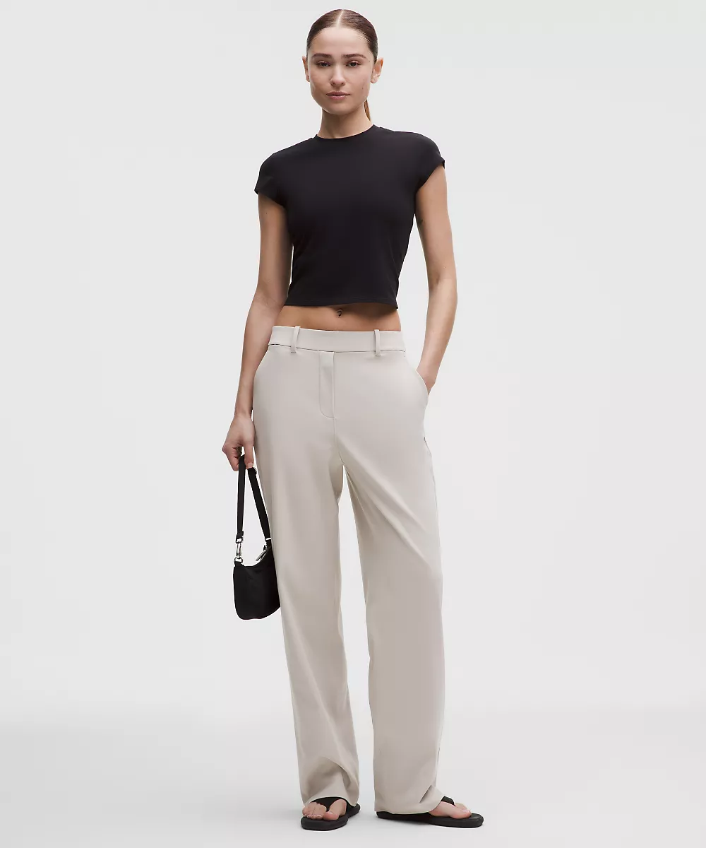 Pantalon Daydrift taille haute jambe droite *Regular — Downtown Tan, view 1