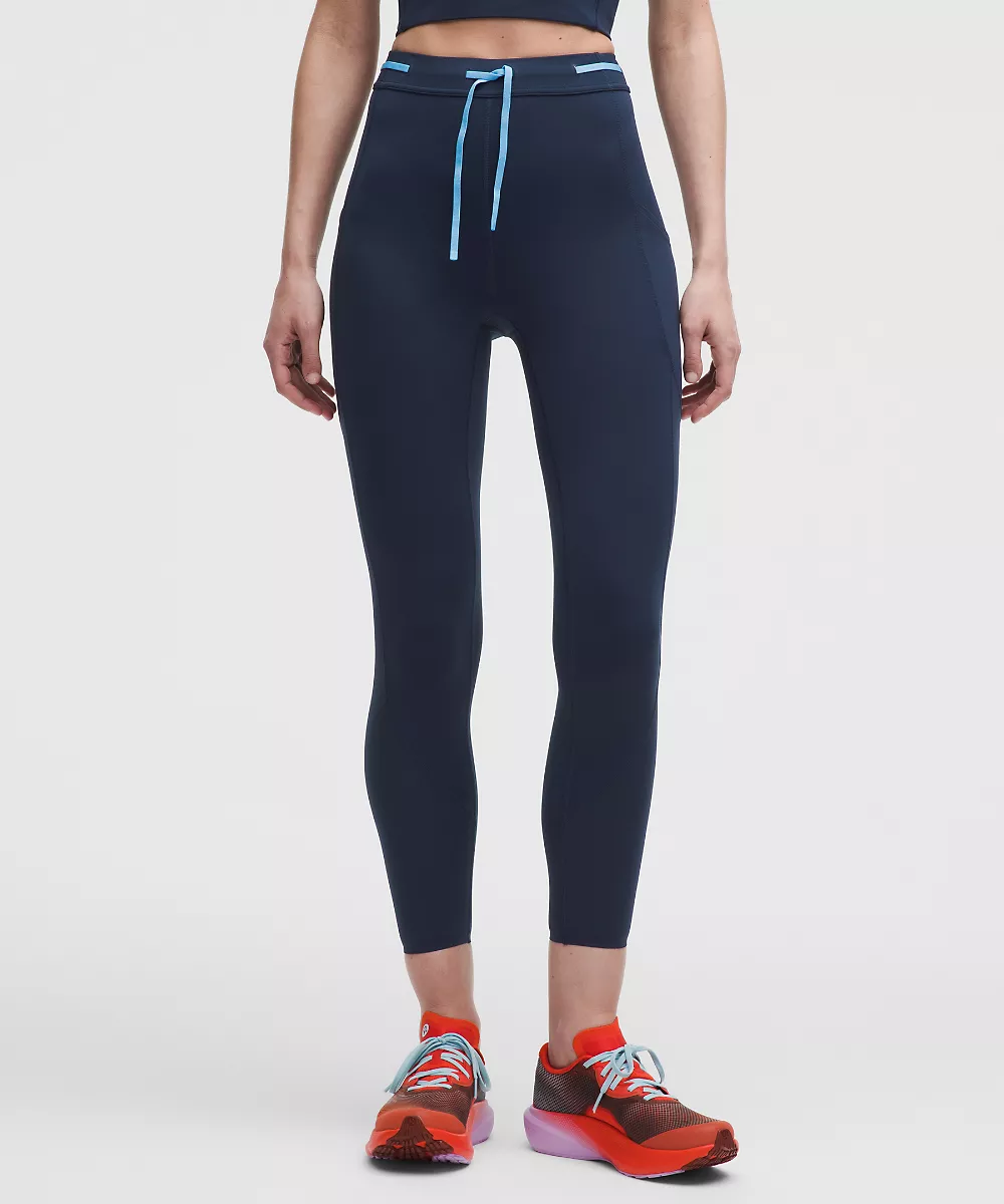 Legging Fast and Free taille haute 25" *Cordon — Club Blue/Ocean Wave, view 2