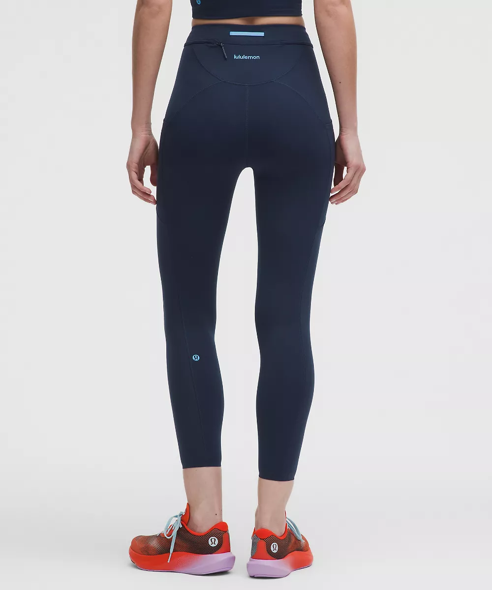 Legging Fast and Free taille haute 25" *Cordon — Club Blue/Ocean Wave, view 3