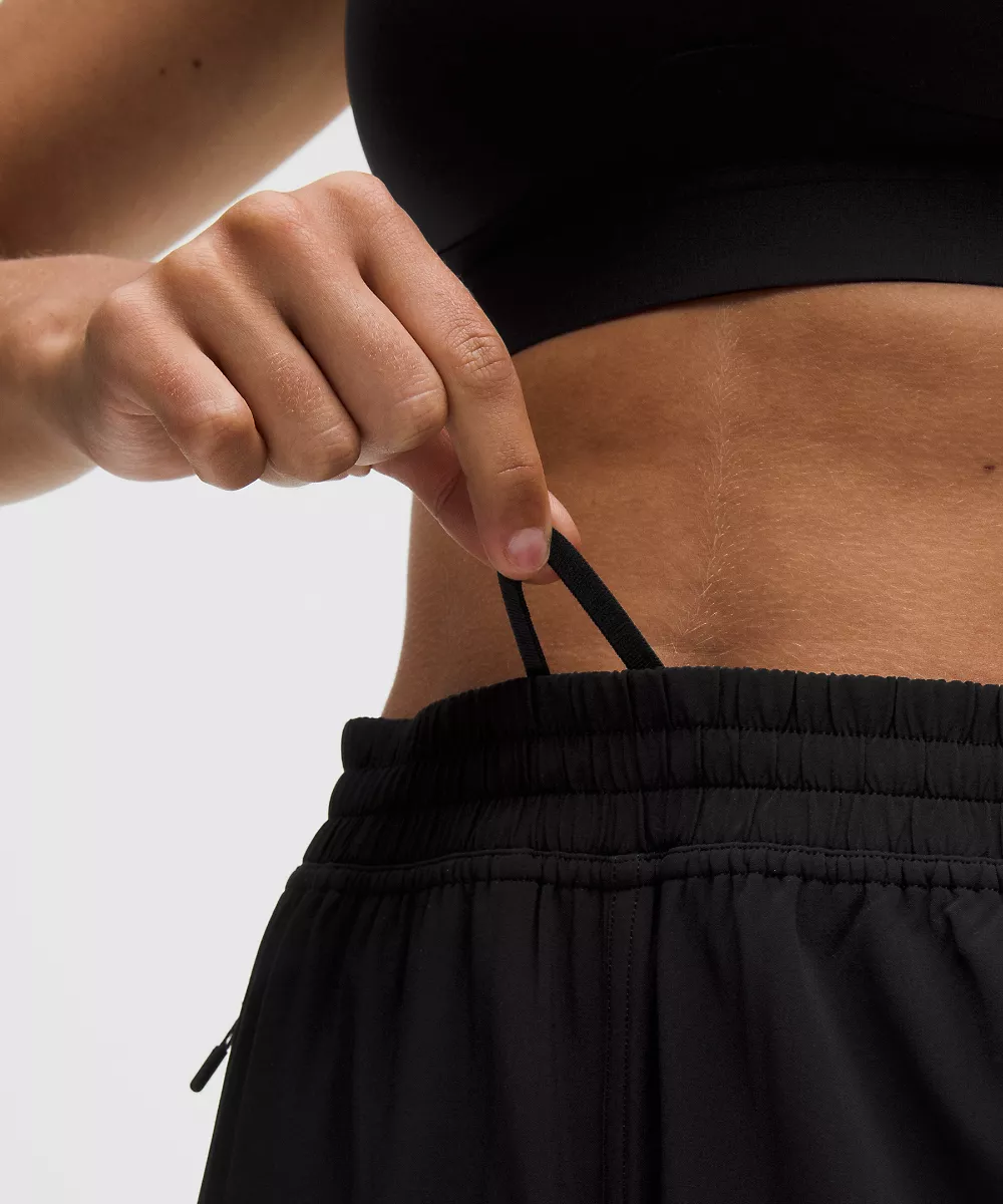 Jogging taille mi-haute Adapted State *Perforated Stripe — Black, view 4