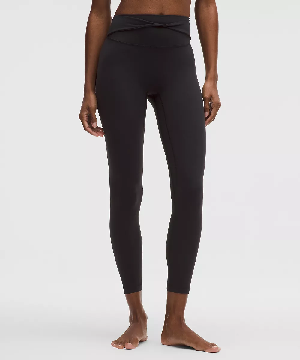 lululemon Align No Line™ legging taille haute torsadé 25" — Black, view 4