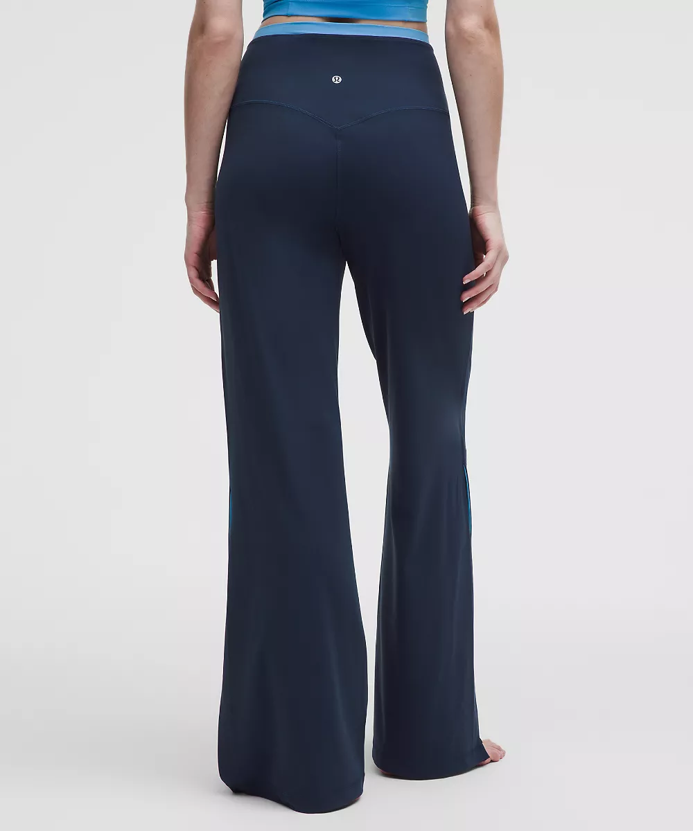 lululemon Align™ pantalon taille super-haute fendu sur le côté *Trim — Club Blue/Ocean Wave, view 3
