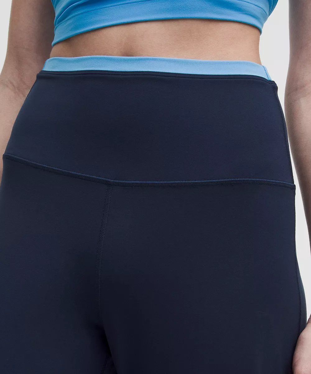 lululemon Align™ pantalon taille super-haute fendu sur le côté *Trim — Club Blue/Ocean Wave, view 4