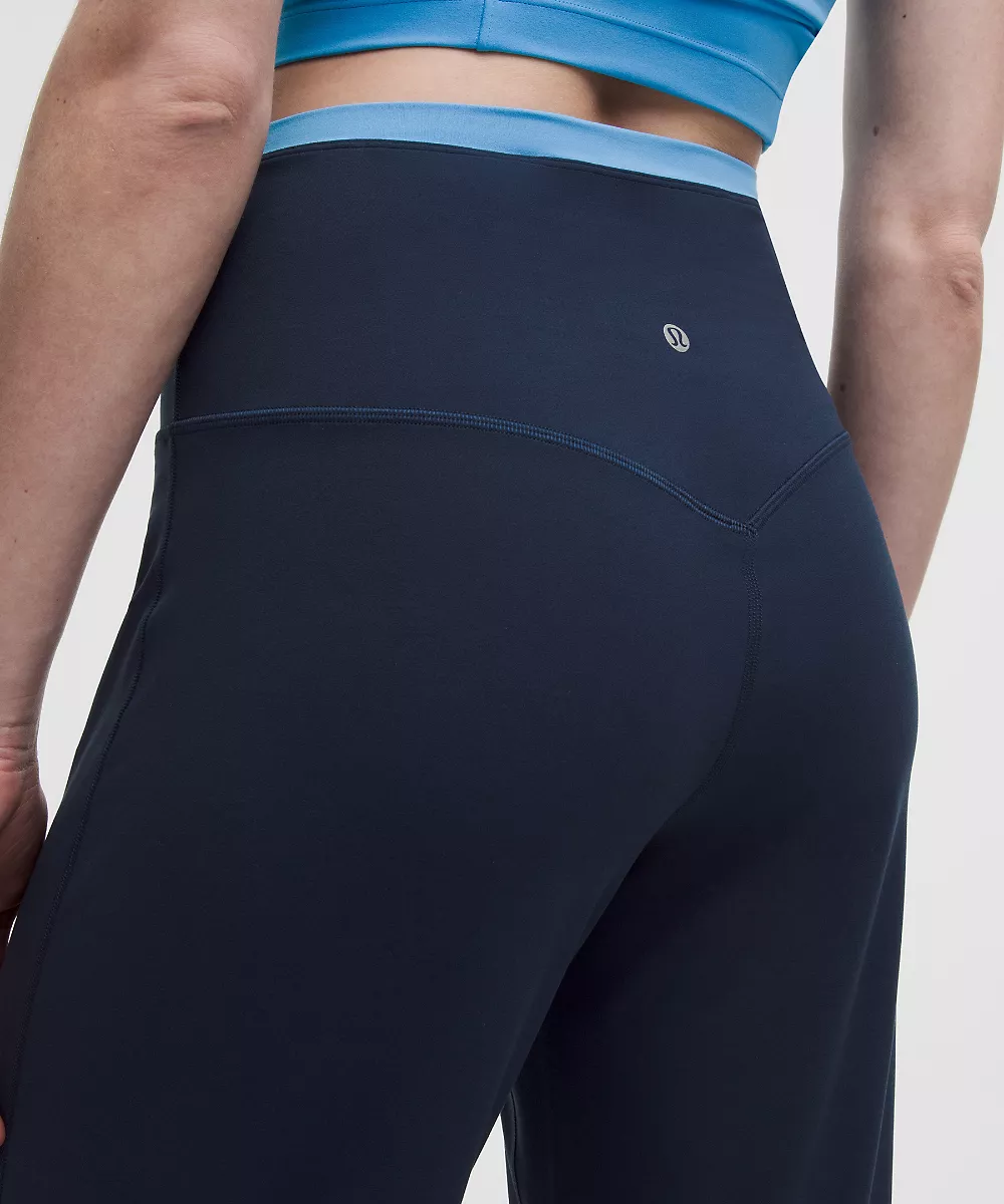 lululemon Align™ pantalon taille super-haute fendu sur le côté *Trim — Club Blue/Ocean Wave, view 5