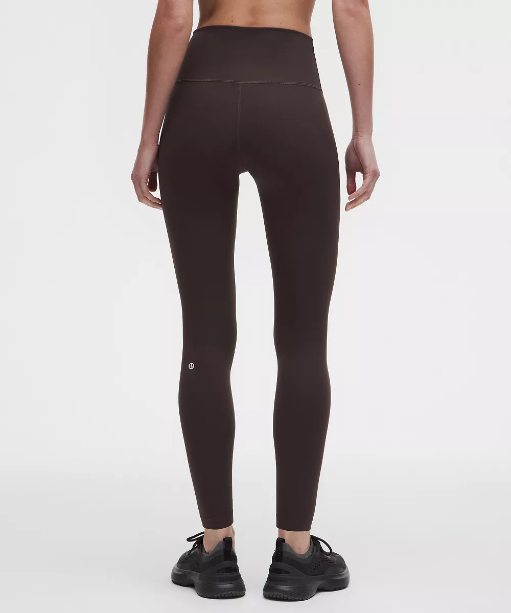 Legging taille haute sans démarcation Wunder Train 28" — Mahogany Muse, view 3