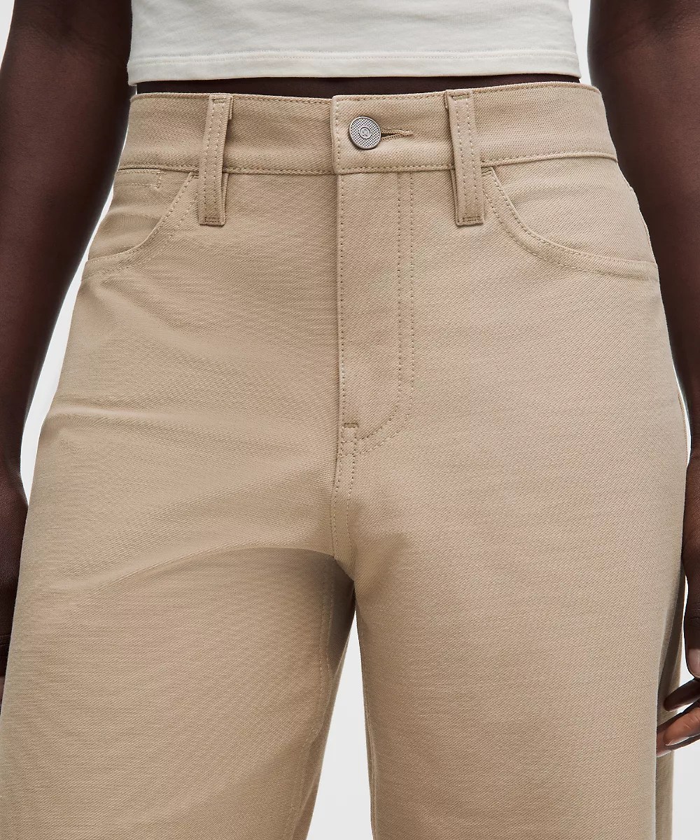 Pantalon EasyFive taille basse jambe large classique *Grande taille — Wacky Khaki, view 4