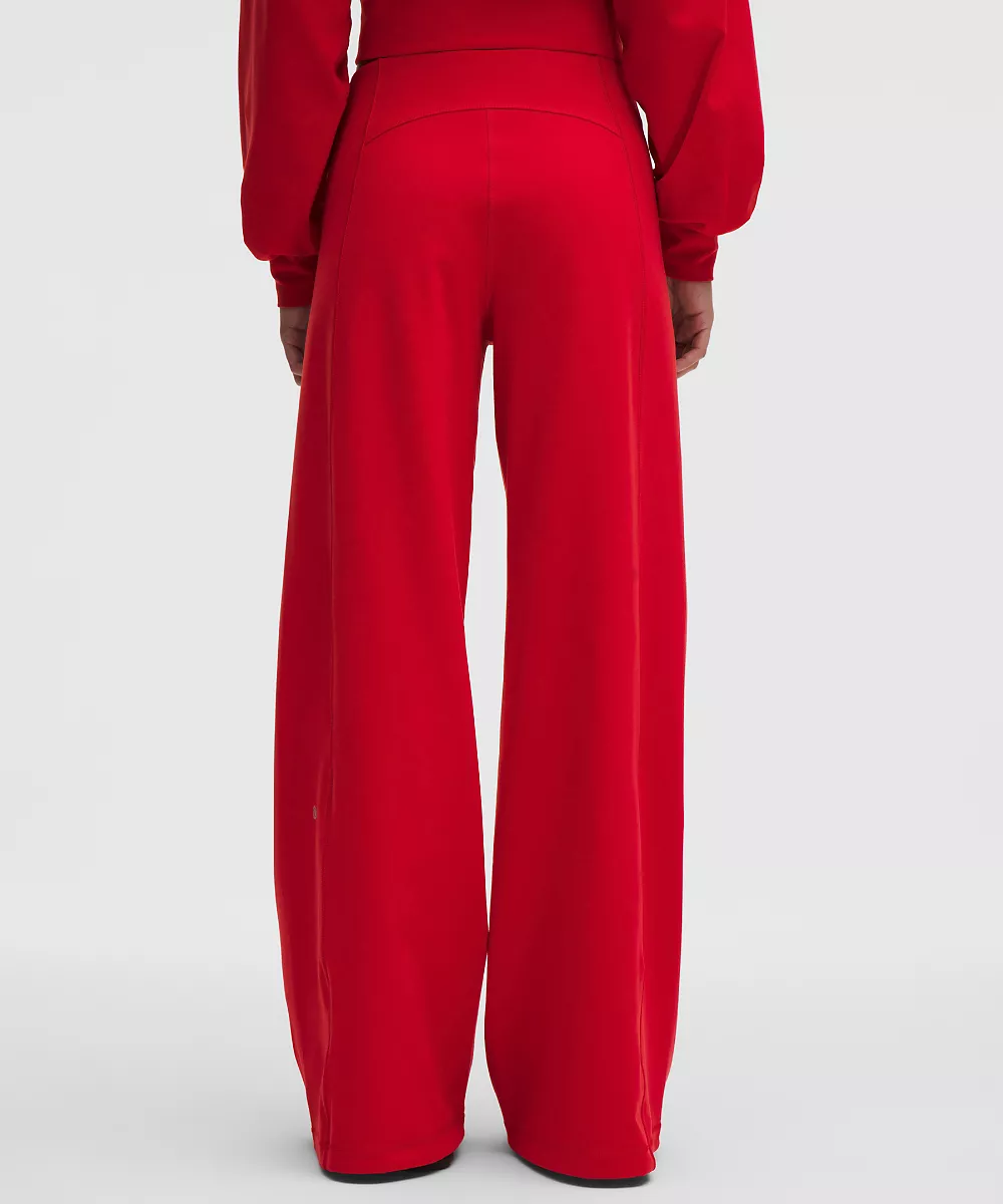 Pantalon Define taille haute jambe large *Luon — Oxford Red, view 3
