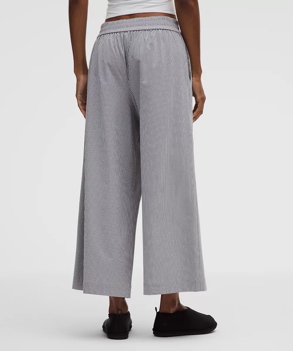 Pantalon court taille mi-haute Breezily — Hype Stripe Raceway Grey White, view 3