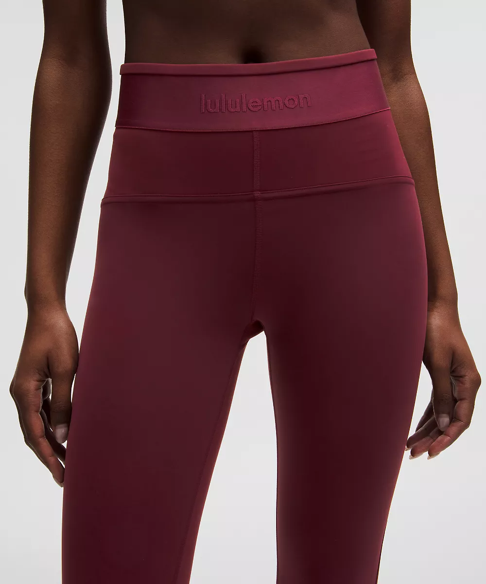 License to Train legging taille haute 25" *Logo — Burgundy Bay, view 2
