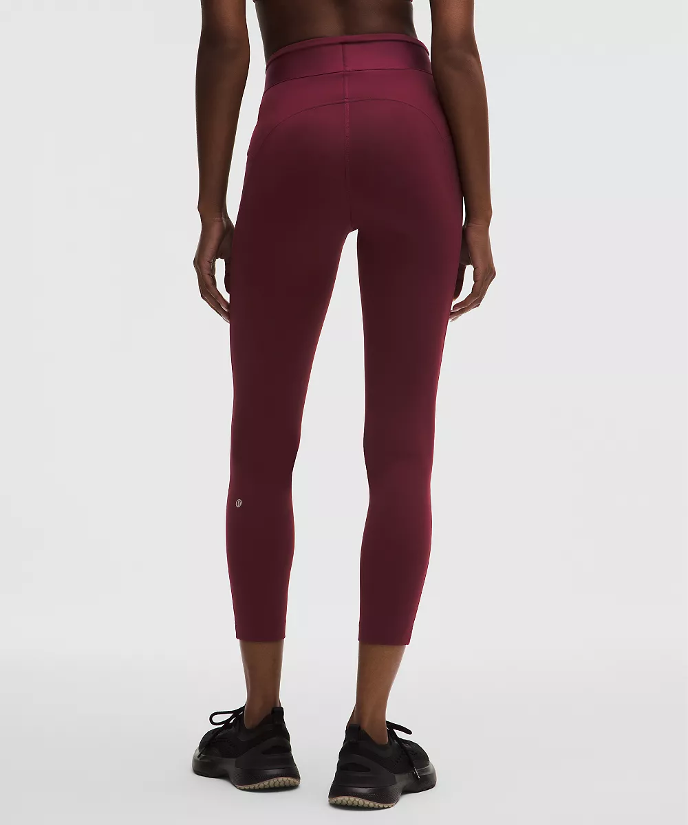 License to Train legging taille haute 25" *Logo — Burgundy Bay, view 3