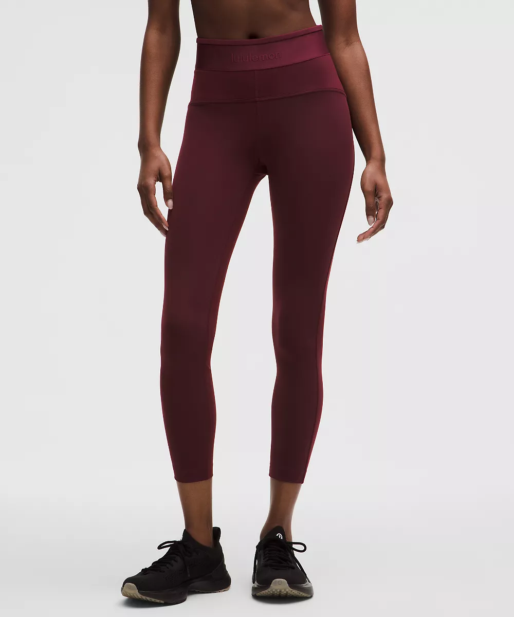 License to Train legging taille haute 25" *Logo — Burgundy Bay, view 4