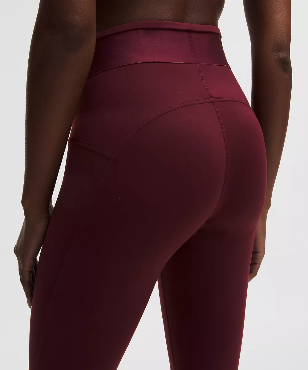 License to Train legging taille haute 25" *Logo — Burgundy Bay, view 5