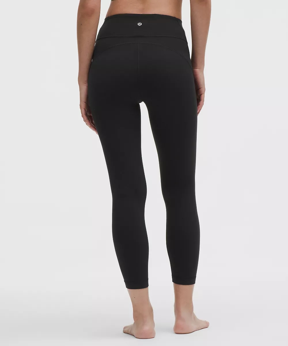 Groove legging taille haute à cordon 25" — Black, view 3