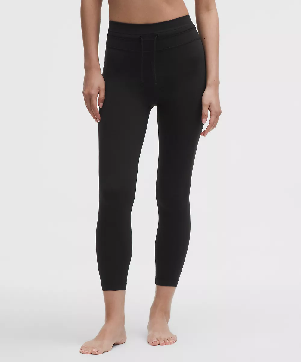 Groove legging taille haute à cordon 25" — Black, view 4