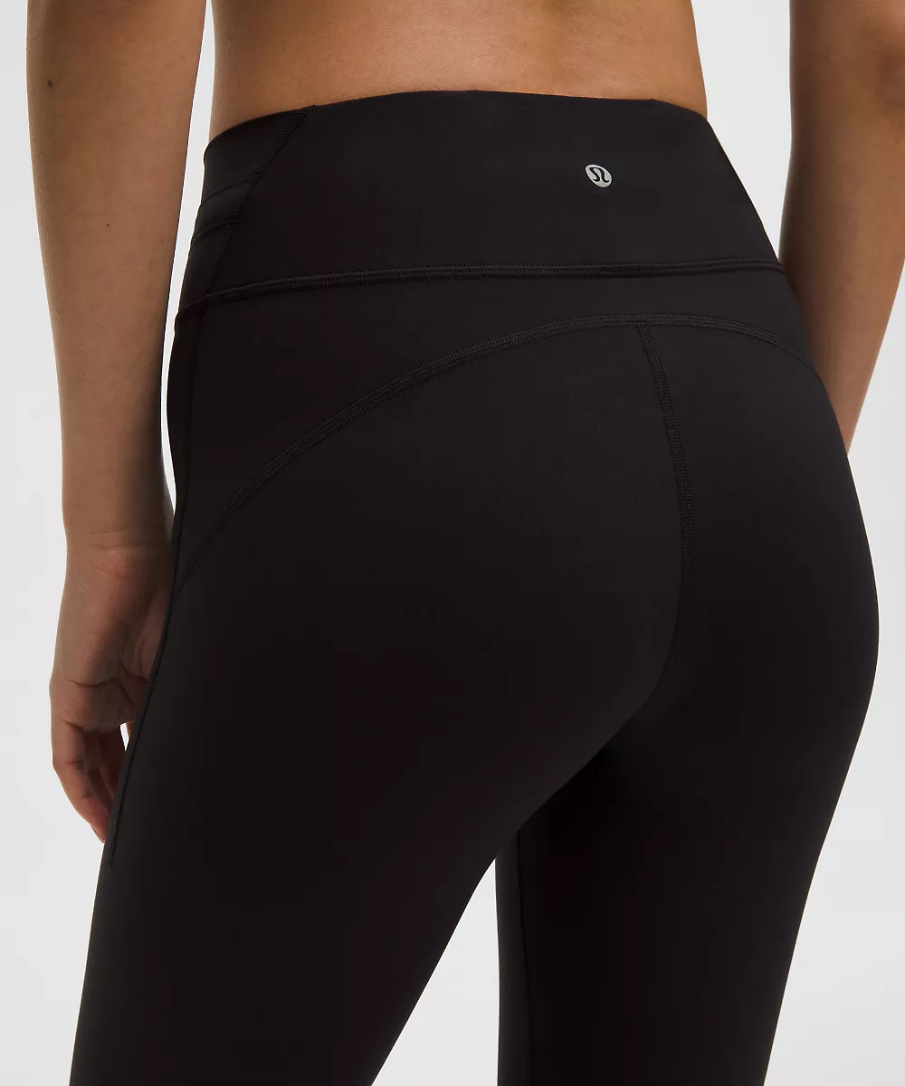 Groove legging taille haute à cordon 25" — Black, view 5