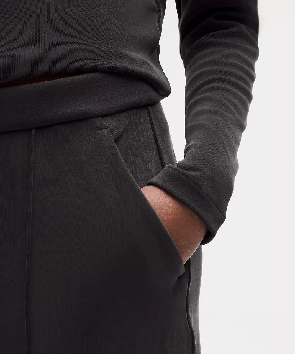Pantalon Softstreme à plis taille haute jambe large *Regular — Black, view 5