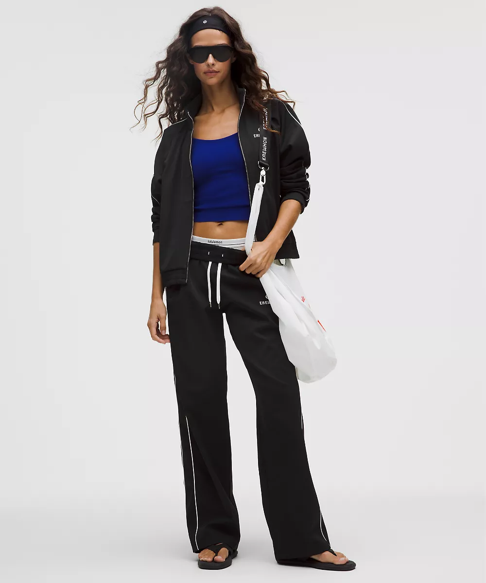 Pantalon de survêtement taille haute Brentwood *Erewhon — Black, view 1