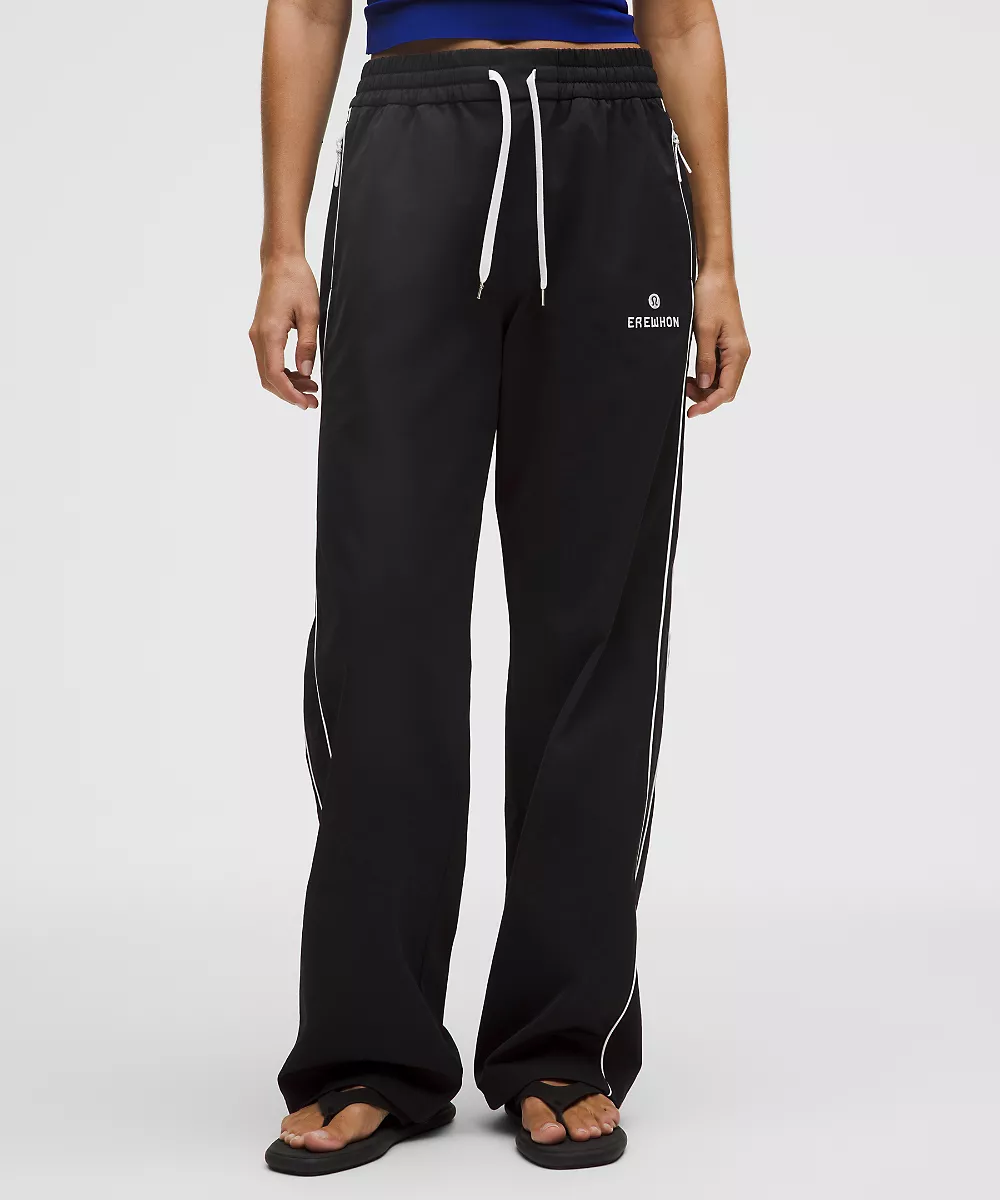 Pantalon de survêtement taille haute Brentwood *Erewhon — Black, view 2