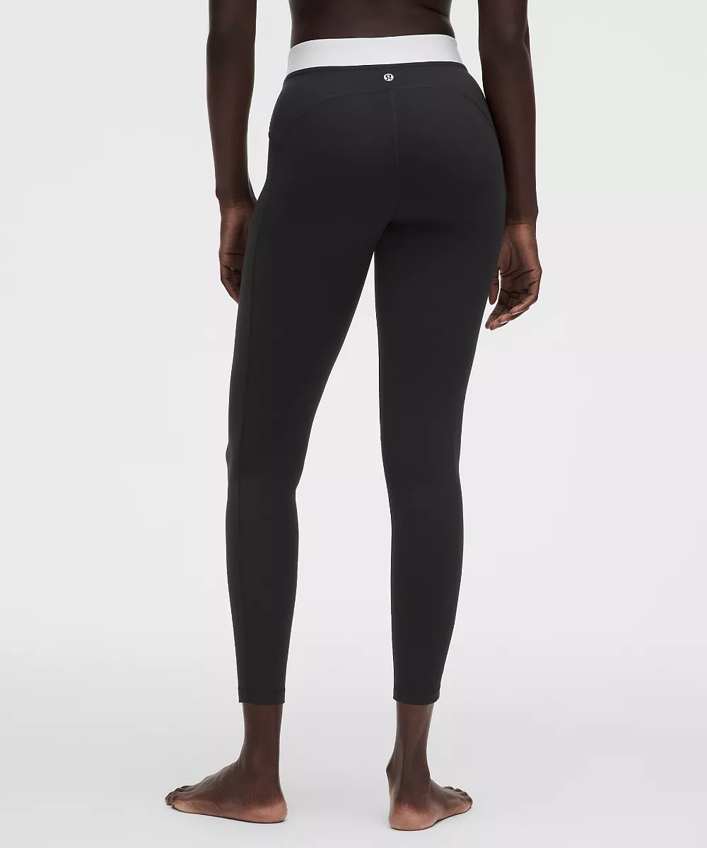 lululemon Align No Line™ pantalon taille haute 25" *Waist — Black/White, view 3