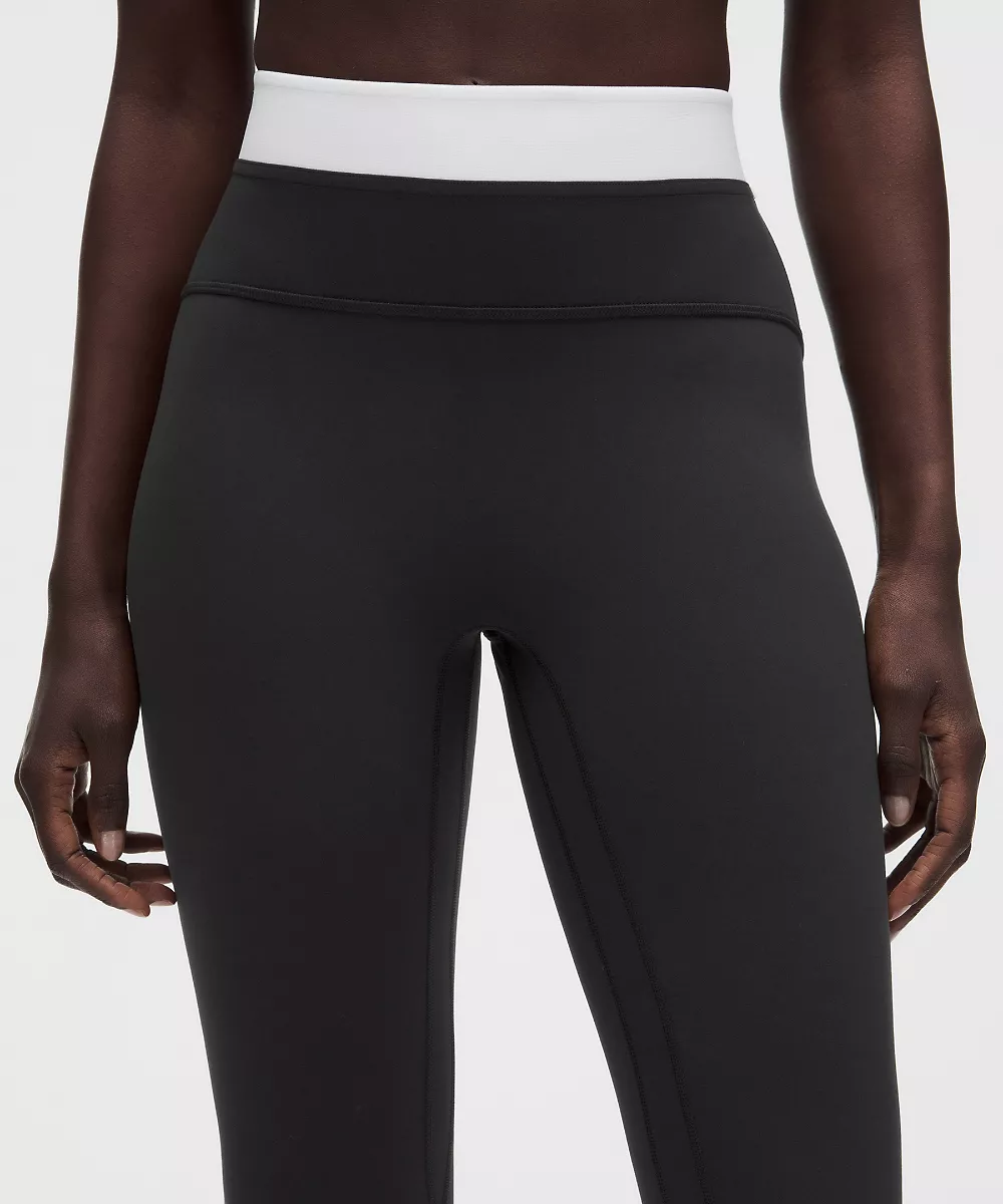 lululemon Align No Line™ pantalon taille haute 25" *Waist — Black/White, view 4