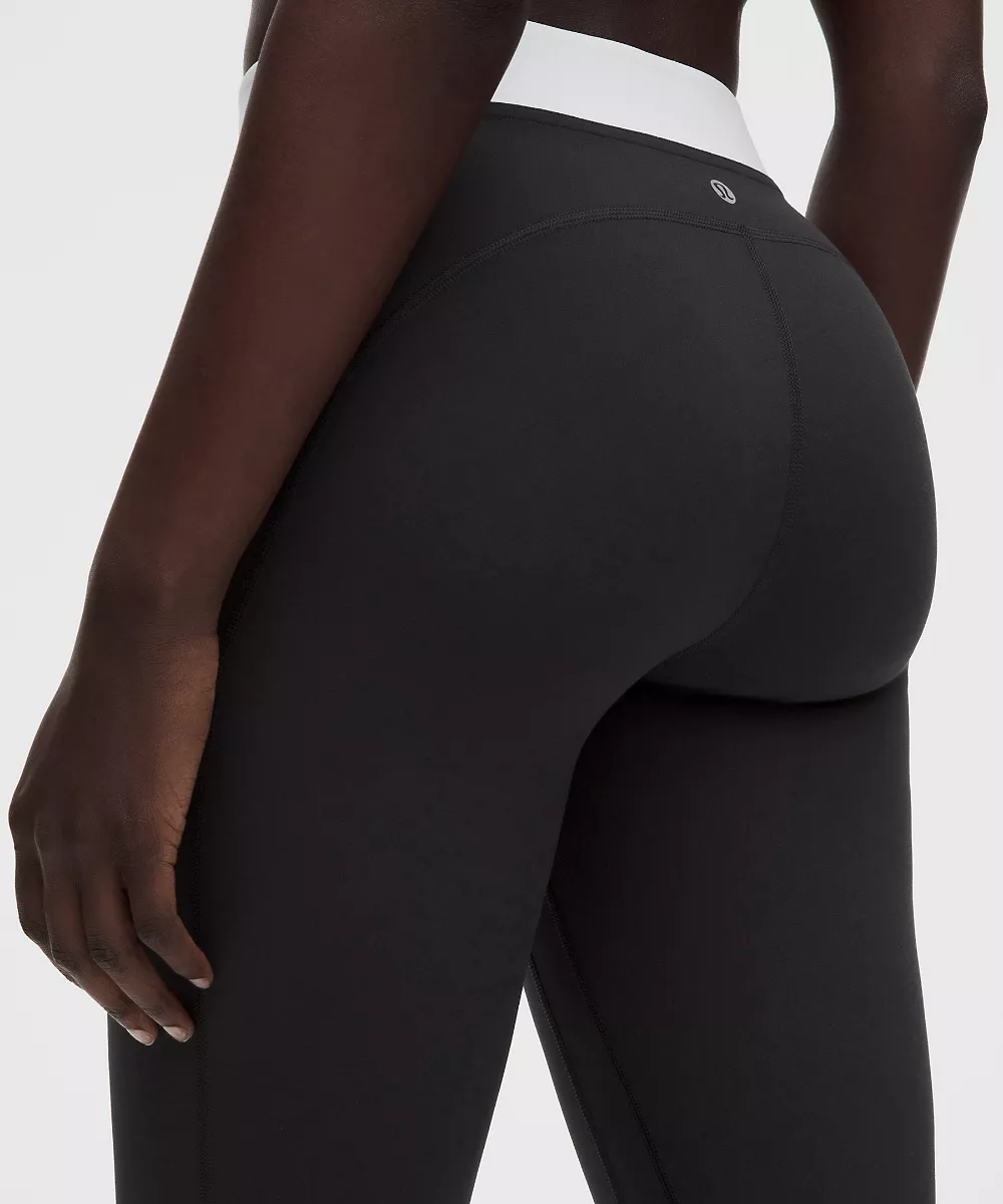 lululemon Align No Line™ pantalon taille haute 25" *Waist — Black/White, view 5