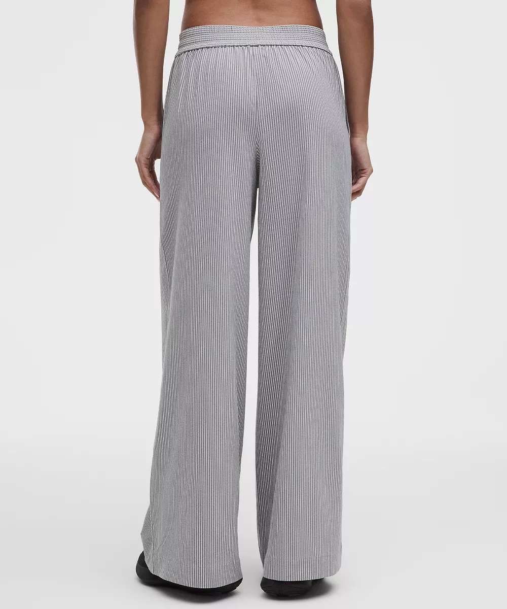 Pantalon taille mi-haute Breezily *Short — Hype Stripe Raceway Grey White, view 3