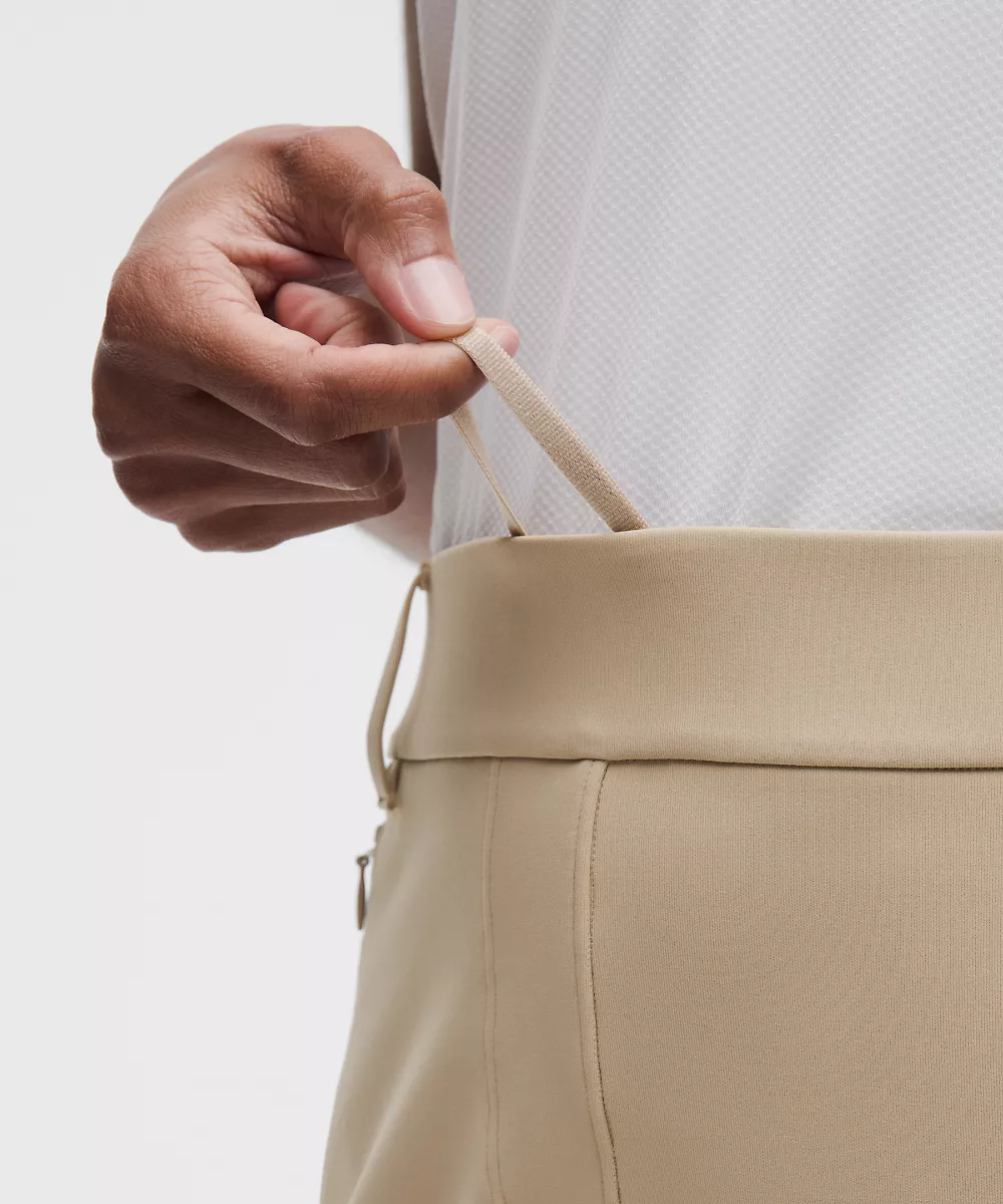 Pantalon de golf court taille haute à enfiler 16" — Wacky Khaki/Light Ivory, view 4