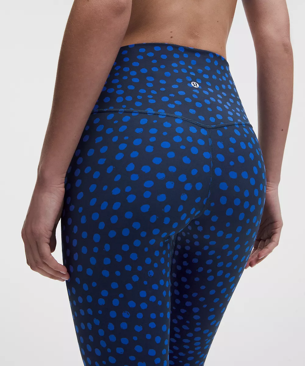 lululemon Align No Line™ pantalon taille haute 28" — Stamp Dot Beach Ball Blue True Navy, view 5