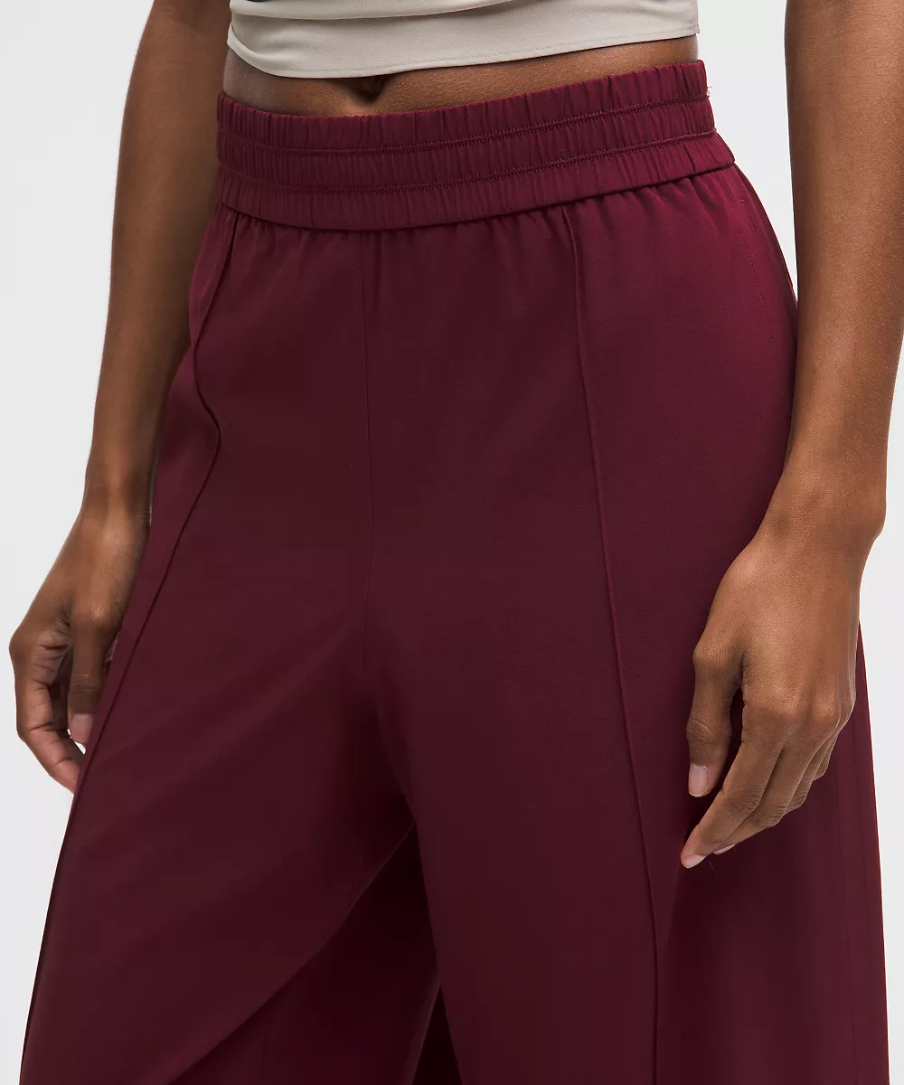 Pantalon taille mi-haute Breezily *Regular — Burgundy Bay, view 4