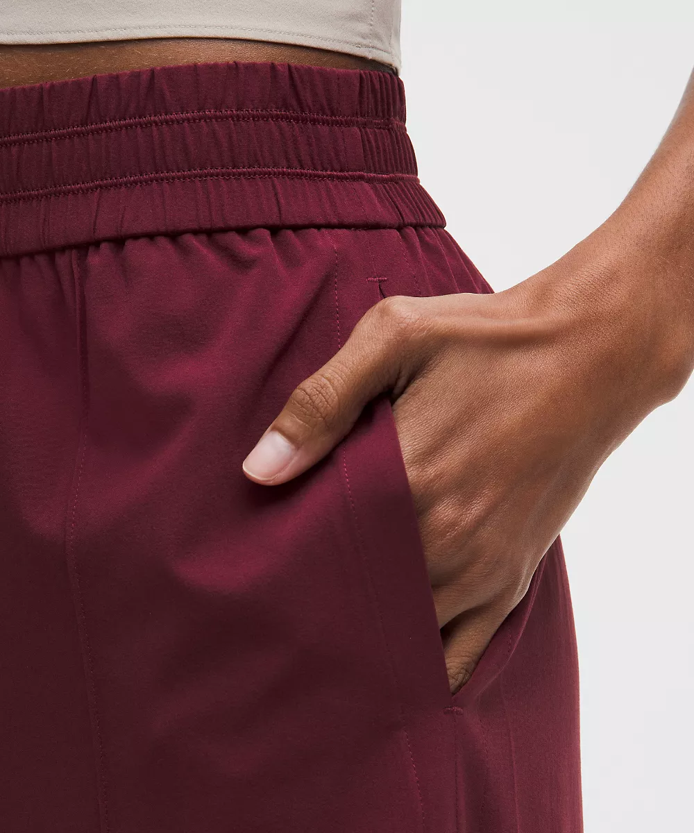 Pantalon taille mi-haute Breezily *Regular — Burgundy Bay, view 5