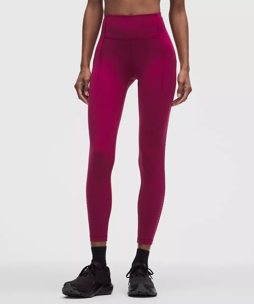 Legging Swift Speed taille haute 25" — Raspberry Rave, view 2