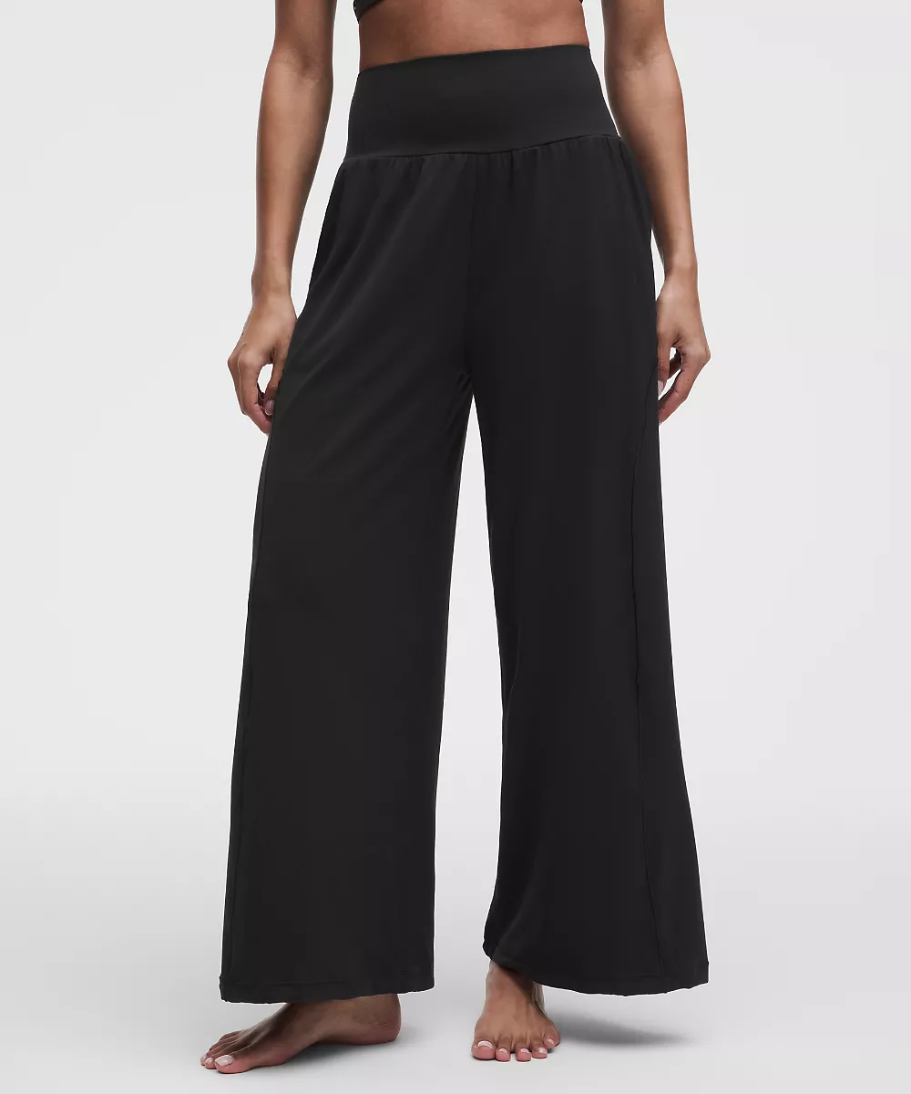 Pantalon fluide Nulu à ourlet resserré — Black, view 2