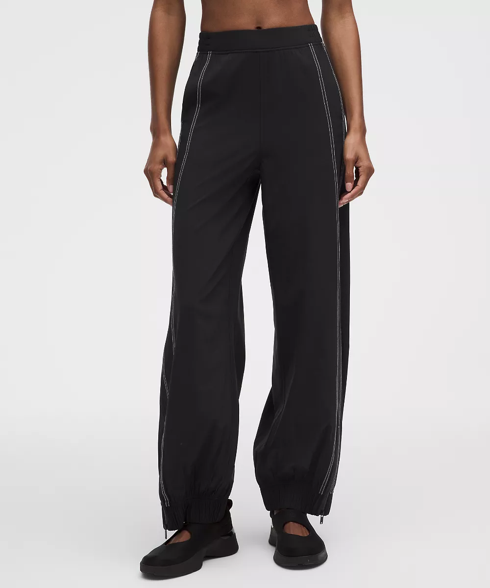 Jogging Define High-Rise Swift *Court — Black/Light Ivory, view 2