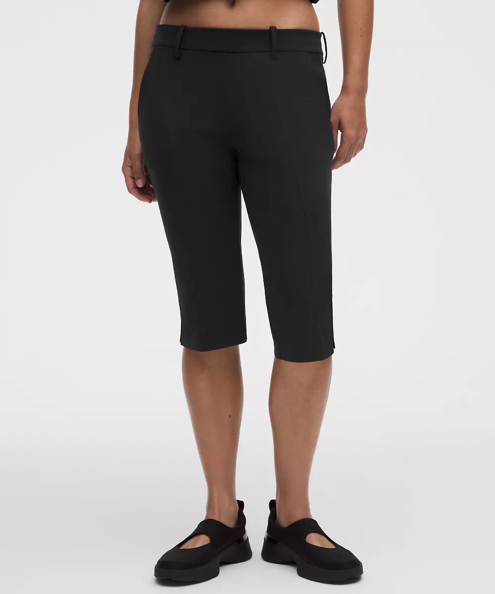 Pantalon capri Daydrift taille basse — Black, view 2