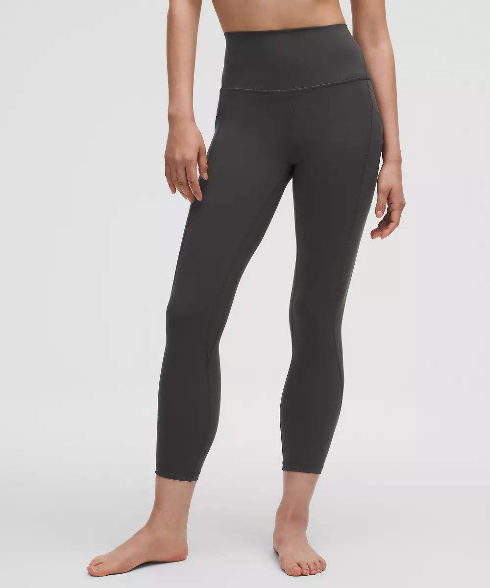 lululemon Align™ corsaire taille haute à poches 23" — Graphite Grey, view 1