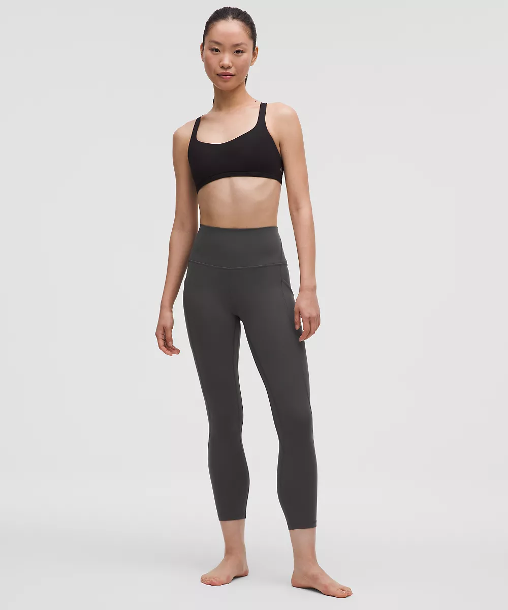 lululemon Align™ corsaire taille haute à poches 23" — Graphite Grey, view 2
