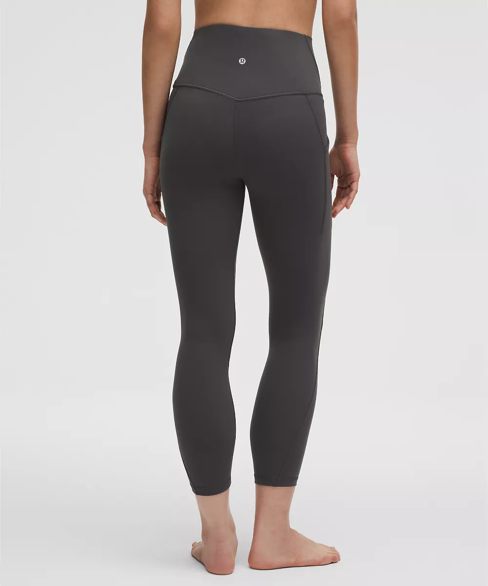 lululemon Align™ corsaire taille haute à poches 23" — Graphite Grey, view 3