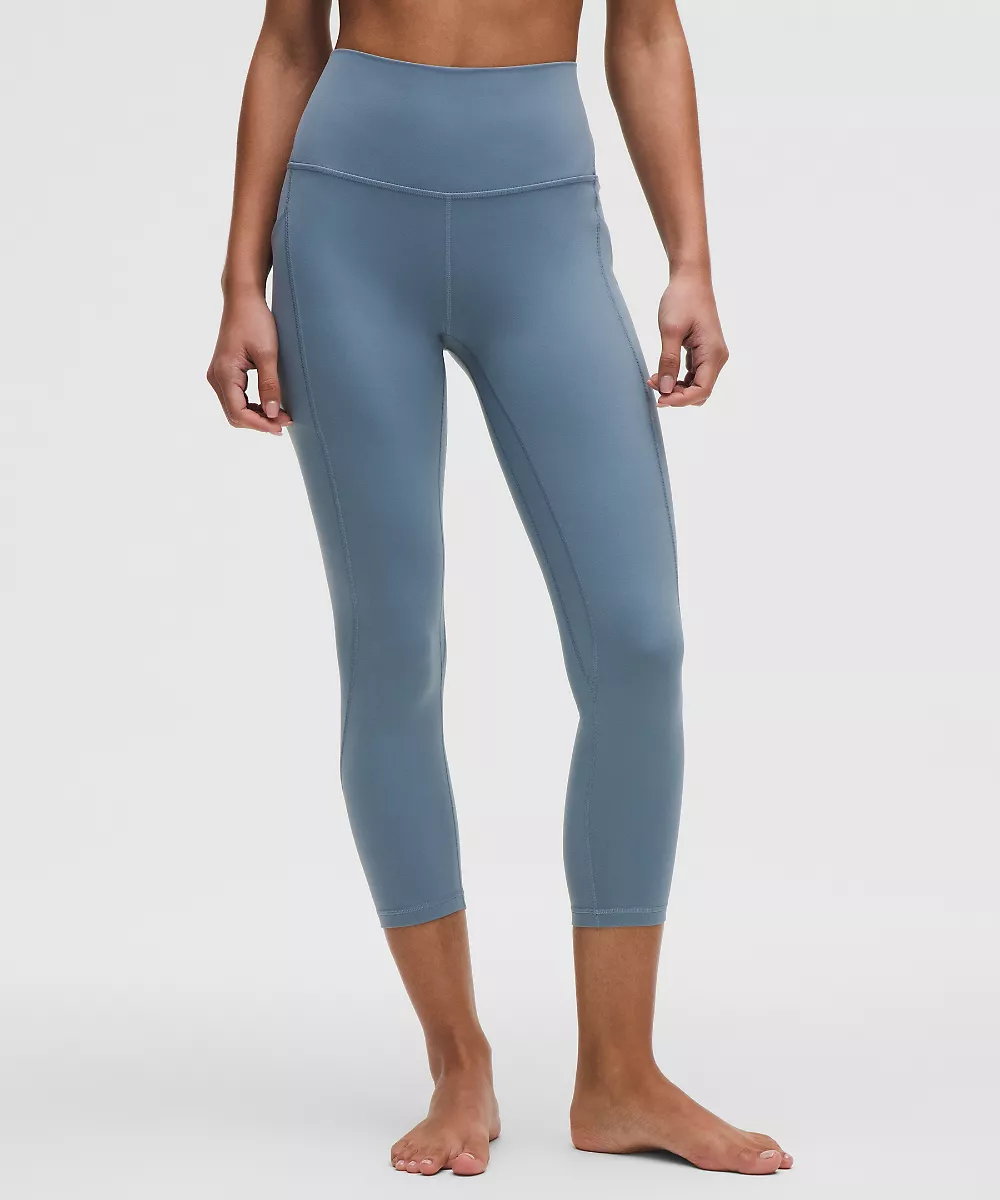 lululemon Align™ corsaire taille haute à poches 23" — Steel Blue, view 2