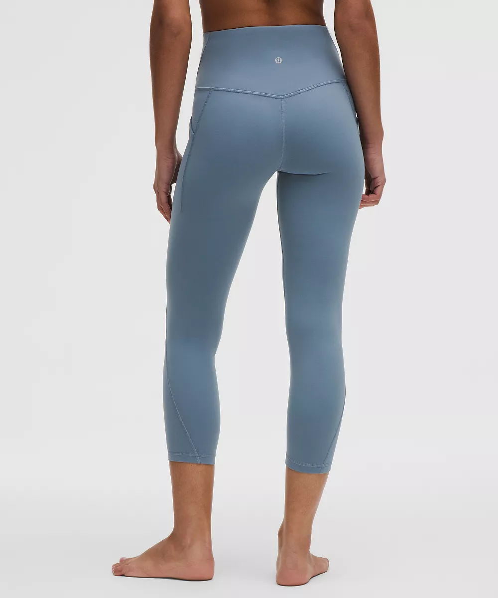 lululemon Align™ corsaire taille haute à poches 23" — Steel Blue, view 3
