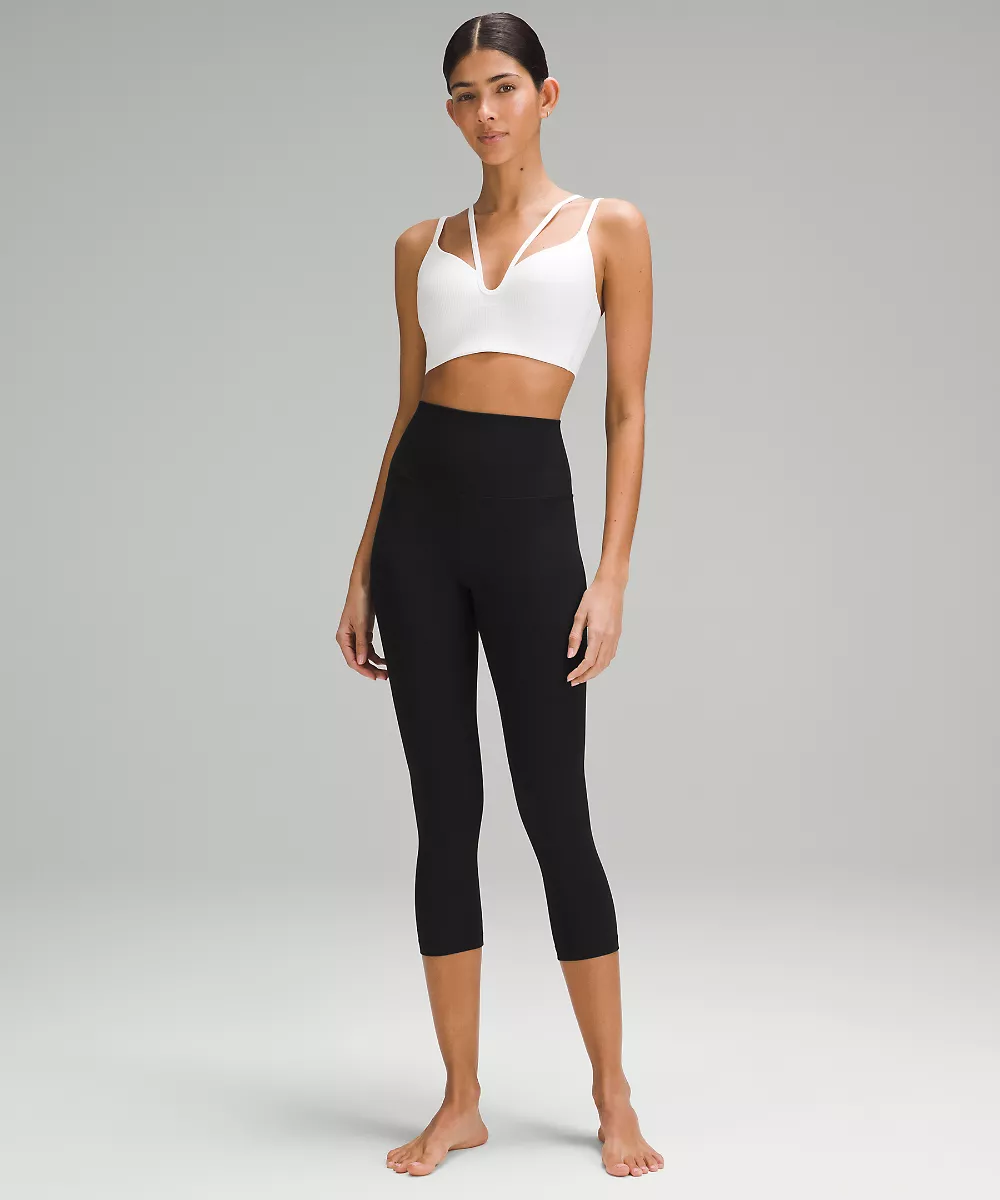 lululemon Align™ corsaire taille haute côtelé 23" — Black, view 2