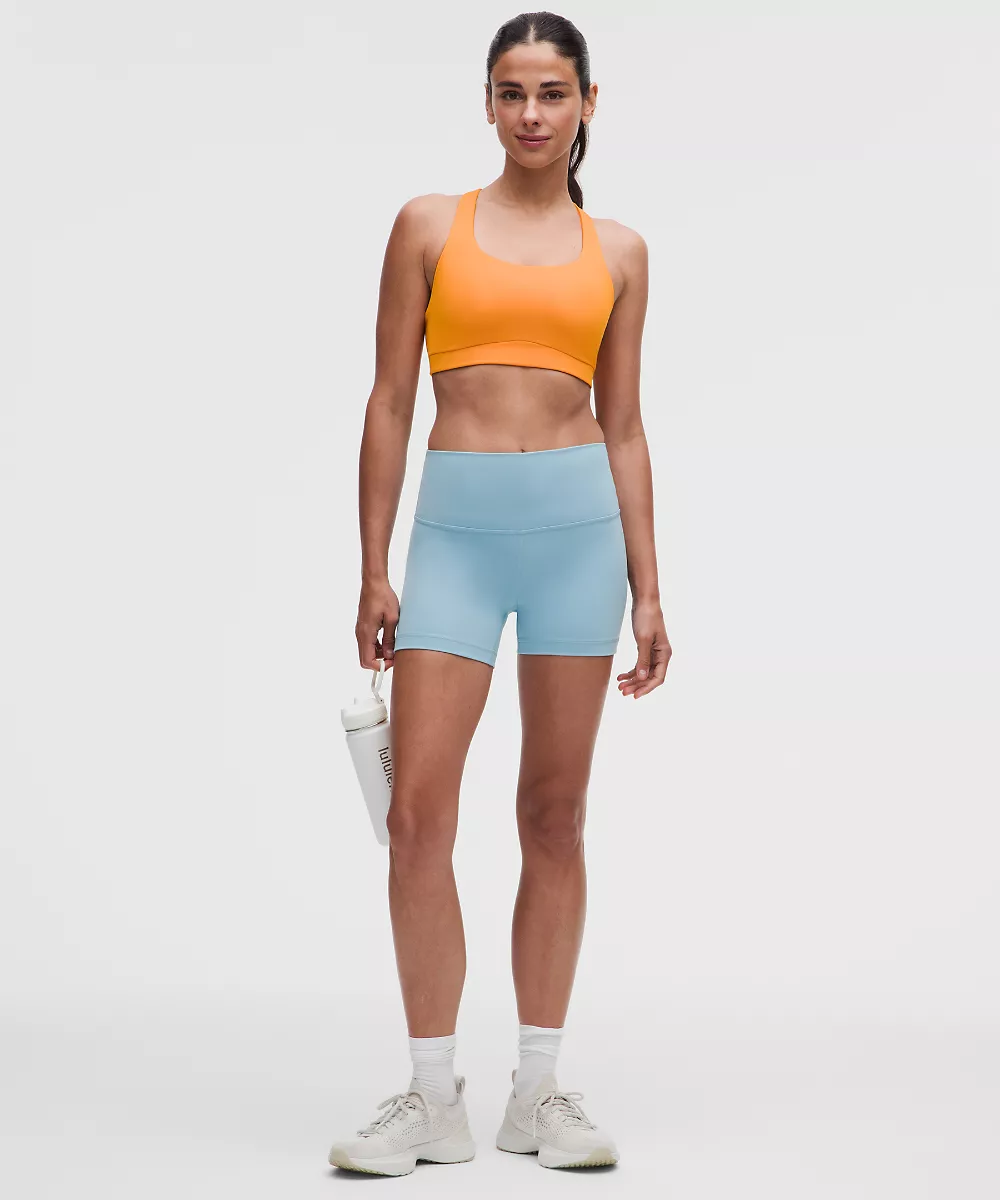 Short taille haute Wunder Train 4" — Seafoam, view 1