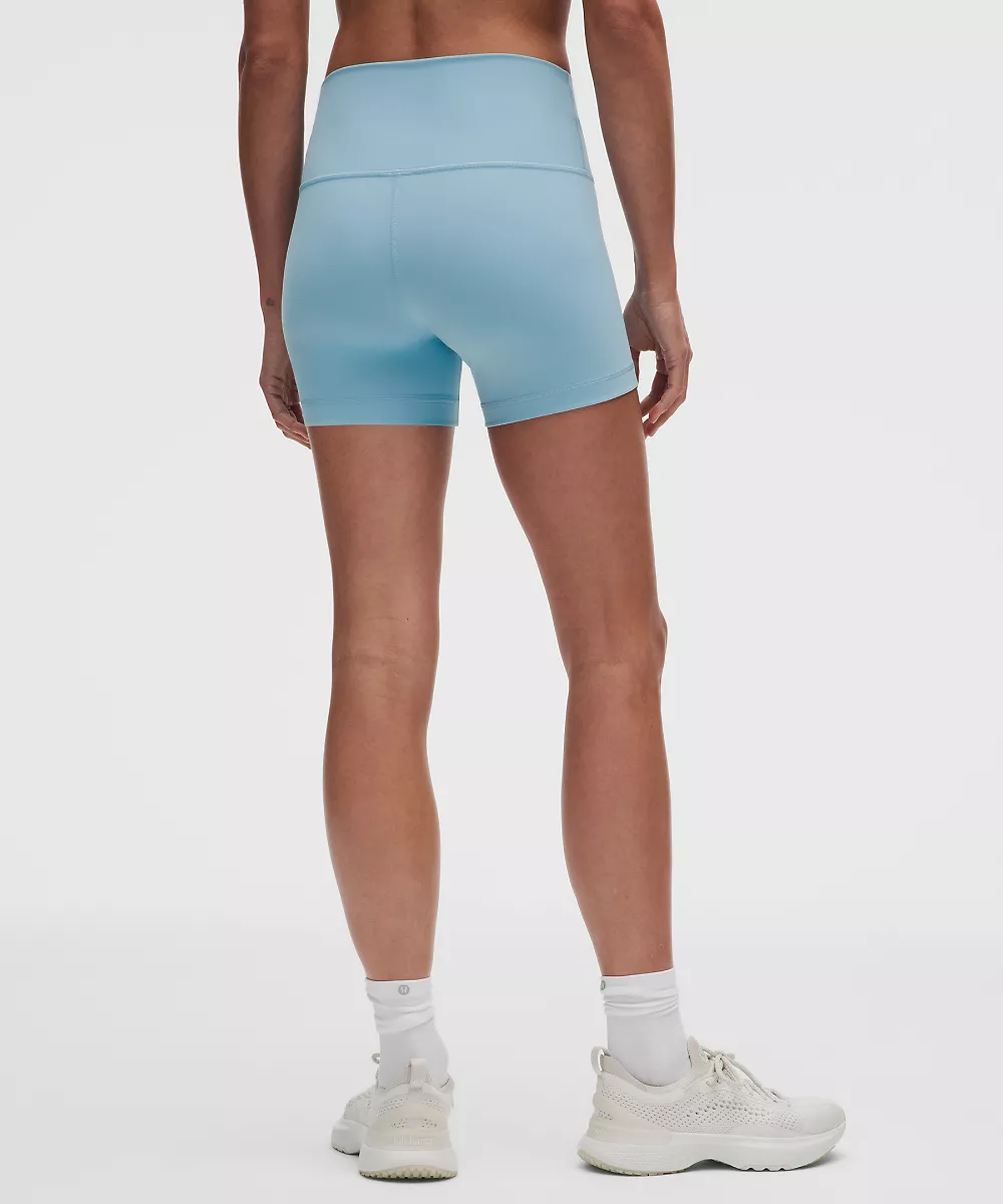 Short taille haute Wunder Train 4" — Seafoam, view 3