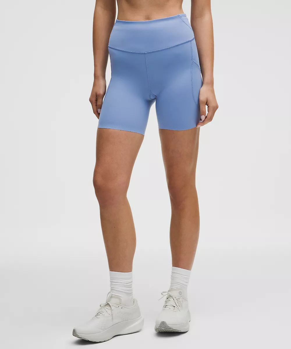 Short Fast and Free taille haute 6" *5 poches — Prep Blue, view 2