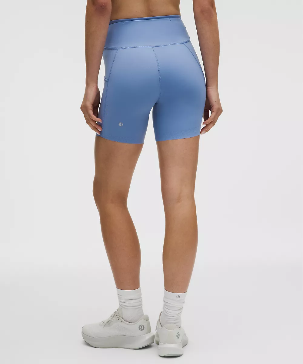 Short Fast and Free taille haute 6" *5 poches — Prep Blue, view 3
