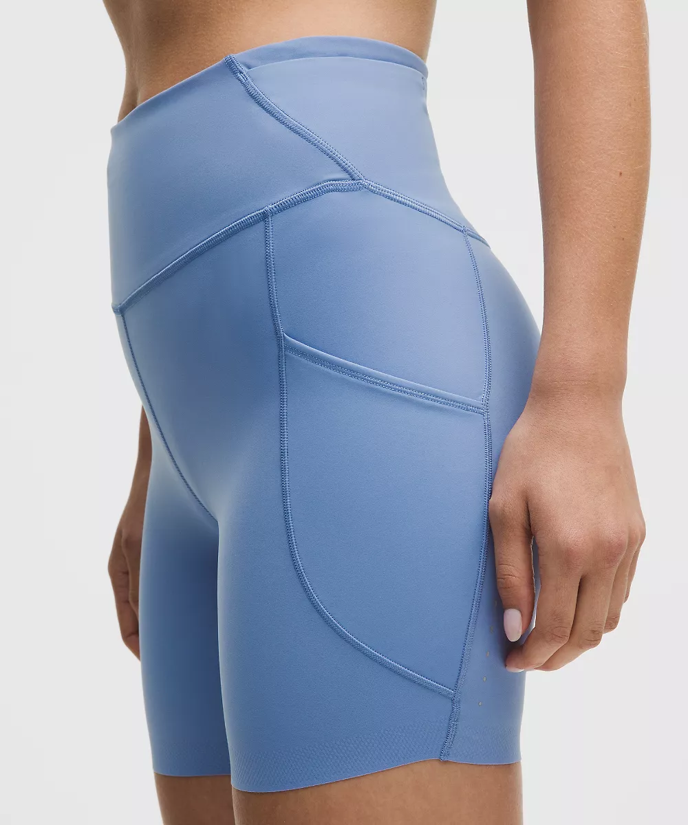 Short Fast and Free taille haute 6" *5 poches — Prep Blue, view 5