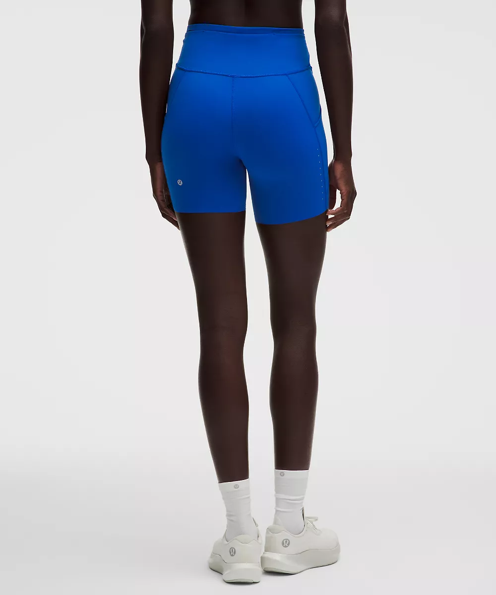 Short Fast and Free taille haute 6" *5 poches — Beach Ball Blue, view 3