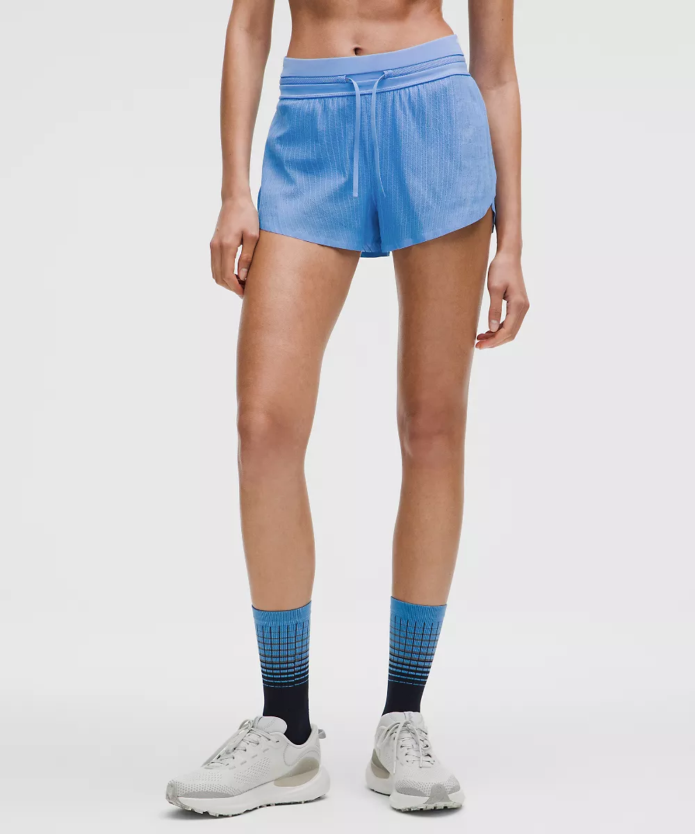 Short de running Fast and Free Airflow taille mi-haute 3” — Pool Party, view 2