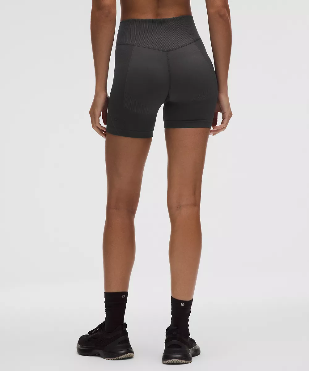 Short d'entraînement Get Low taille haute 5" — Black/Graphite Grey, view 5