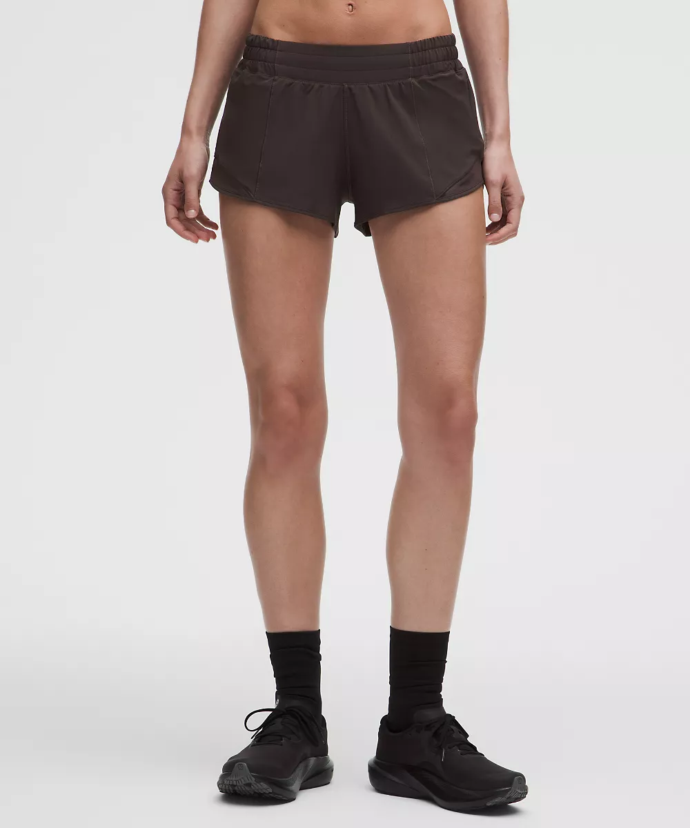 Hotty Hot short doublé taille basse 2.5" — Mahogany Muse, view 2