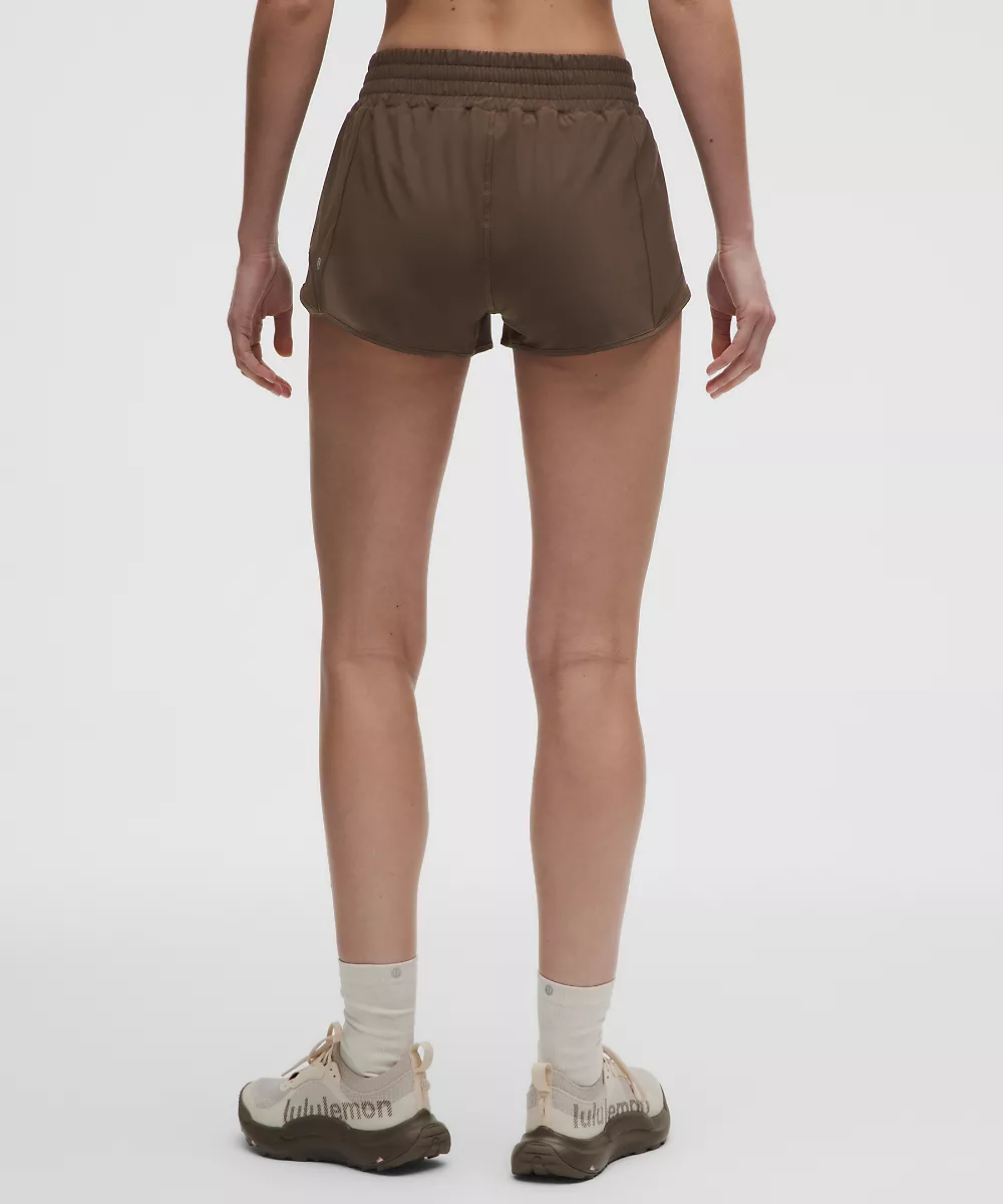 Hotty Hot short doublé taille haute 2.5" — Walnut Crunch, view 3